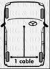 ROVER GVC1033 Cable, parking brake